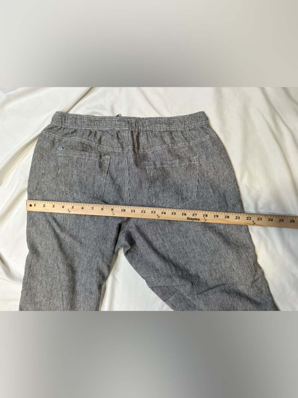 KEREN hart Black & White Striped Capris - Picture 6 of 6